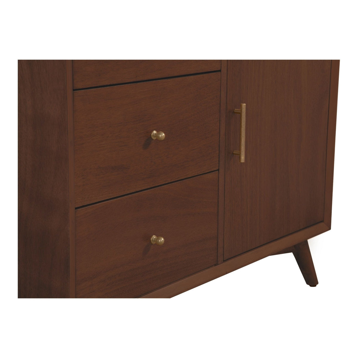 Flynn Tall Accent Cabinet with Adjustable Shelves, Walnut – view 4