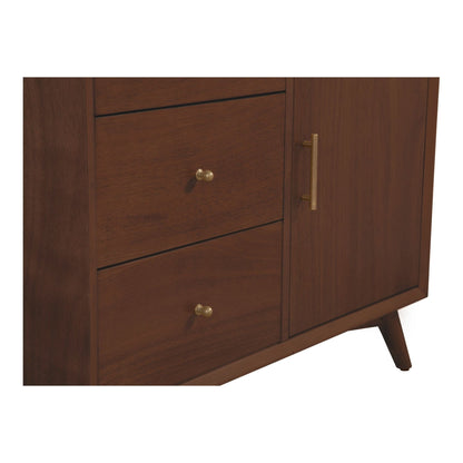Flynn Tall Accent Cabinet with Adjustable Shelves, Walnut – view 4