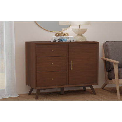 Flynn Tall Accent Cabinet with Adjustable Shelves, Walnut – view 3