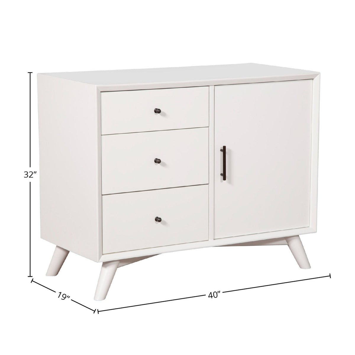 Flynn Tall Accent Cabinet with Adjustable Shelves, White – view 8