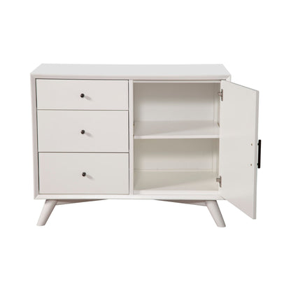 Flynn Tall Accent Cabinet with Adjustable Shelves, White – view 5