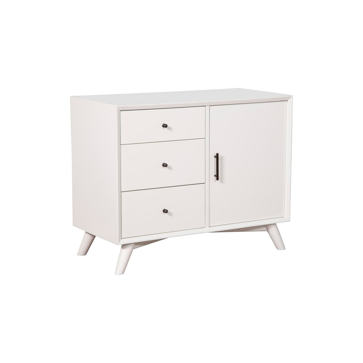 Flynn Tall Accent Cabinet with Adjustable Shelves, White – view 4