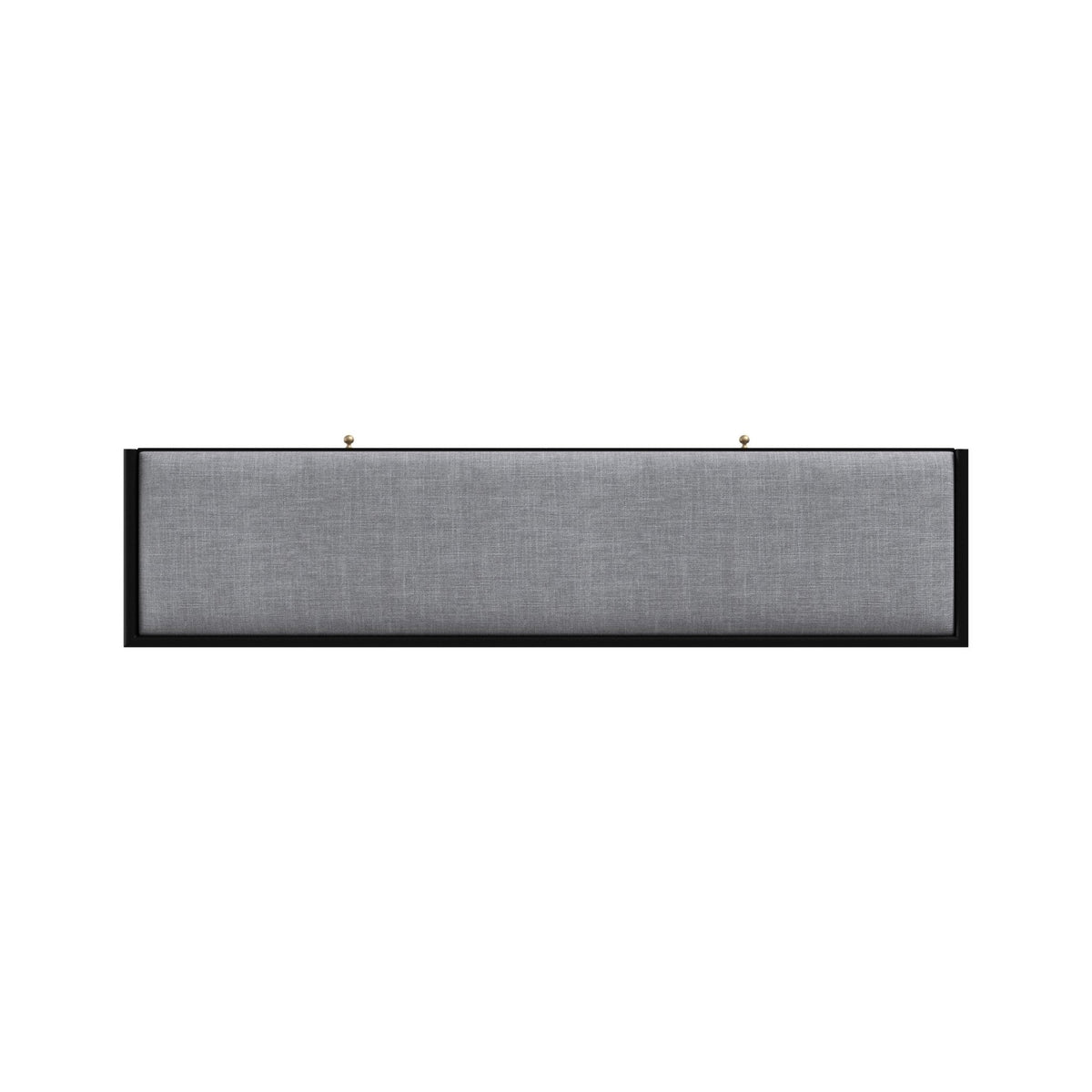 Flynn Upholstered Bench in Matte Black with Tapered Mahogany Legs – view 5