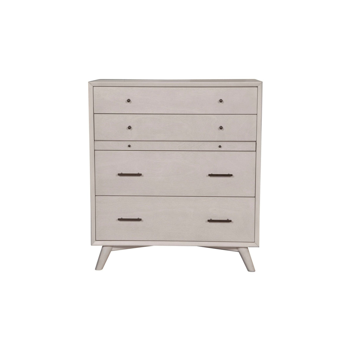 Flynn 4-Drawer Chest with Pull-Out Tray, Gray – view 4