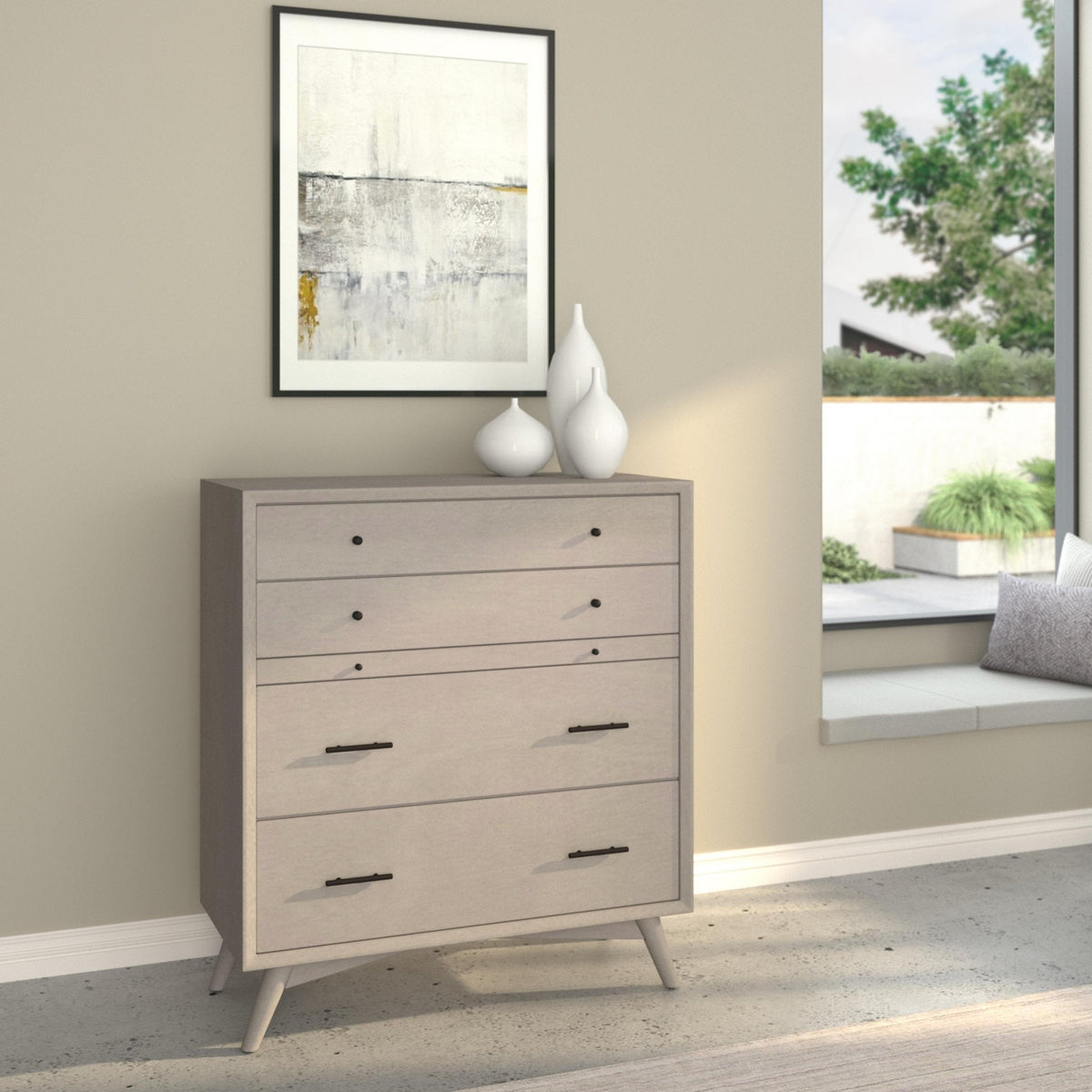 Flynn Chest in Contemporary Gray Finish