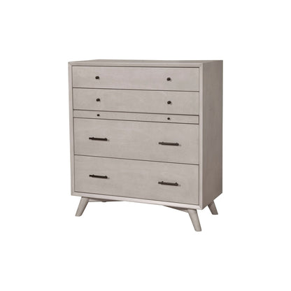 Flynn 4-Drawer Chest with Pull-Out Tray, Gray – view 5