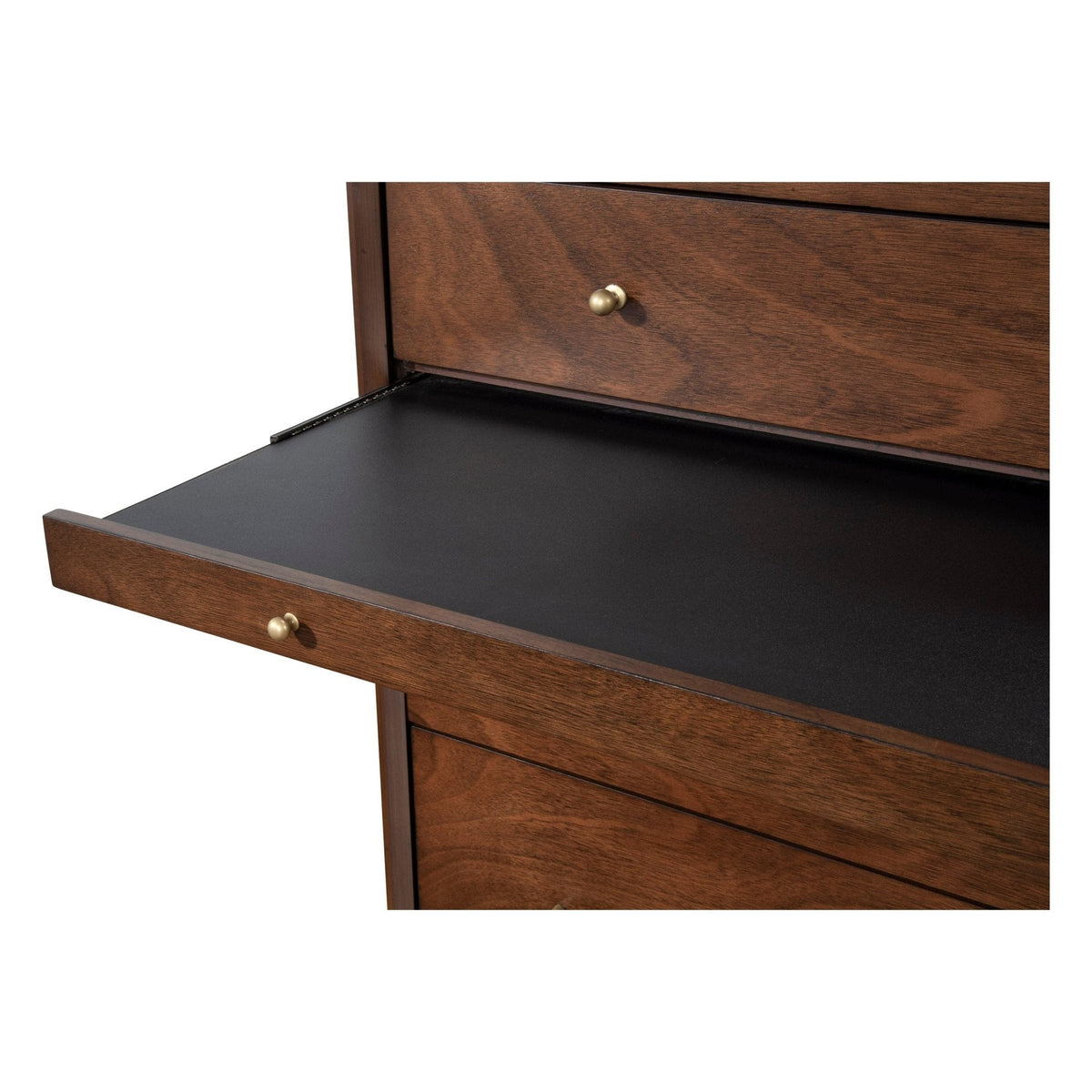Flynn 4-Drawer Chest with Pull-Out Tray, Walnut – view 8