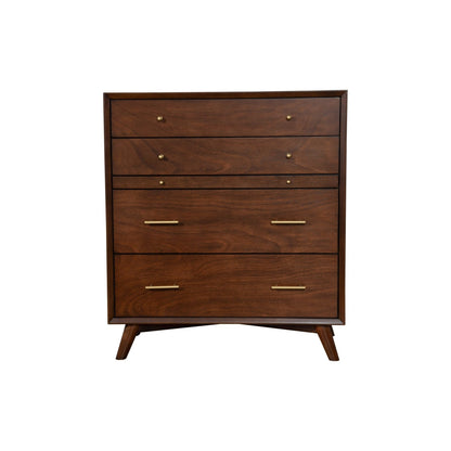 Flynn 4-Drawer Chest with Pull-Out Tray, Walnut – view 4