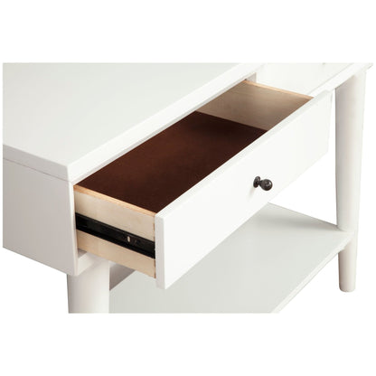 Flynn White Console Table with Two Felt-Lined Drawers – view 4