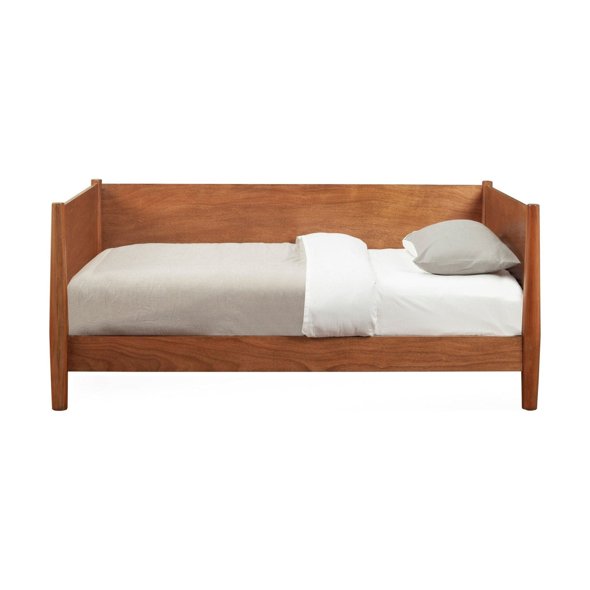 Flynn Twin Daybed in Chestnut Solid Mahogany with Slat Back – view 4