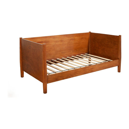 Flynn Twin Daybed in Chestnut Solid Mahogany with Slat Back – view 7
