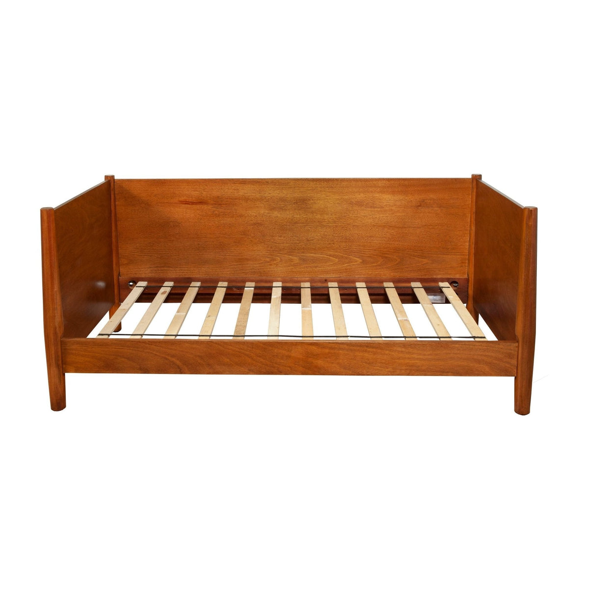 Flynn Twin Daybed in Chestnut Solid Mahogany with Slat Back – view 6