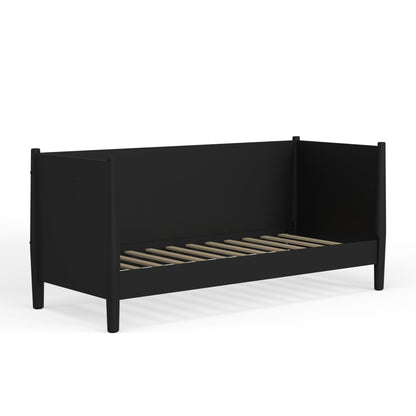 Flynn Twin Daybed in Matte Black with Sculpted Slat Back – view 5