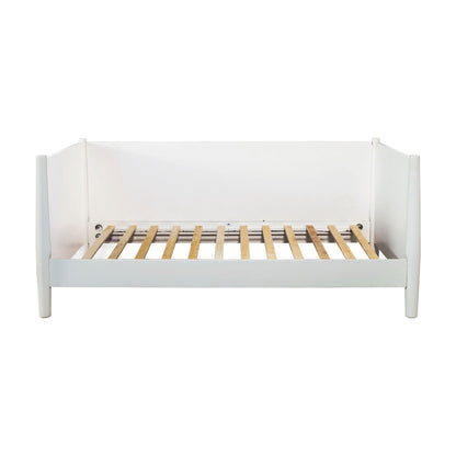 Flynn Twin Daybed in Matte White with Sculpted Slat Back – view 4