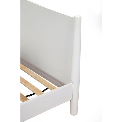 Flynn Twin Daybed in Matte White with Sculpted Slat Back – view 6