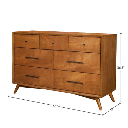Flynn 7-Drawer Dresser with Felt-Lined Top Drawers, Chestnut – view 8