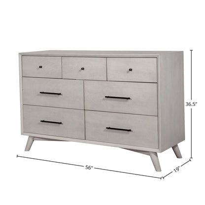Flynn 7-Drawer Dresser with Felt-Lined Top Drawers, Gray – view 11