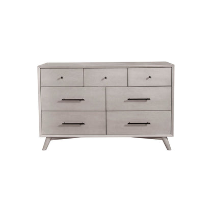 Flynn 7-Drawer Dresser with Felt-Lined Top Drawers, Gray – view 6