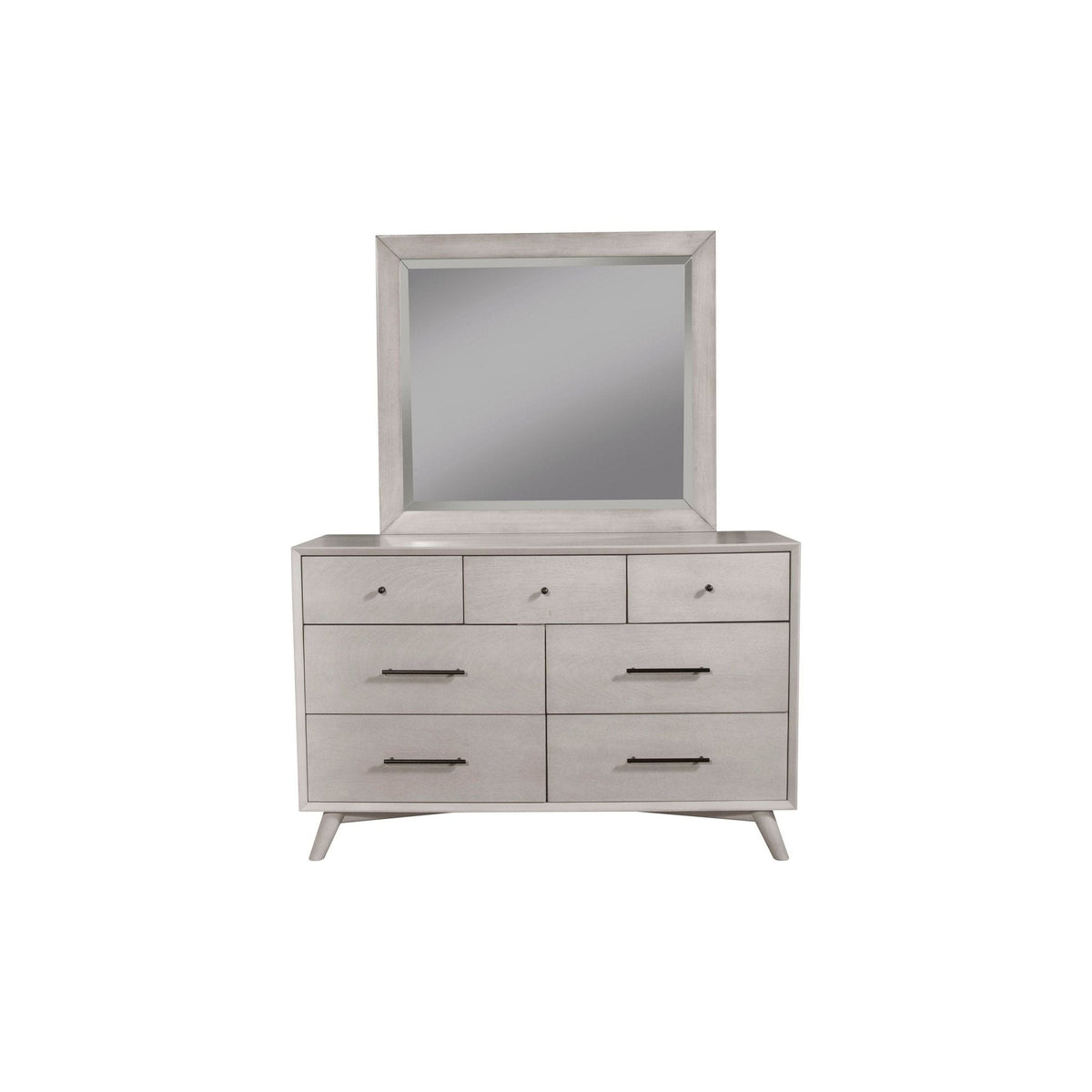Flynn 7-Drawer Dresser with Felt-Lined Top Drawers, Gray – view 7