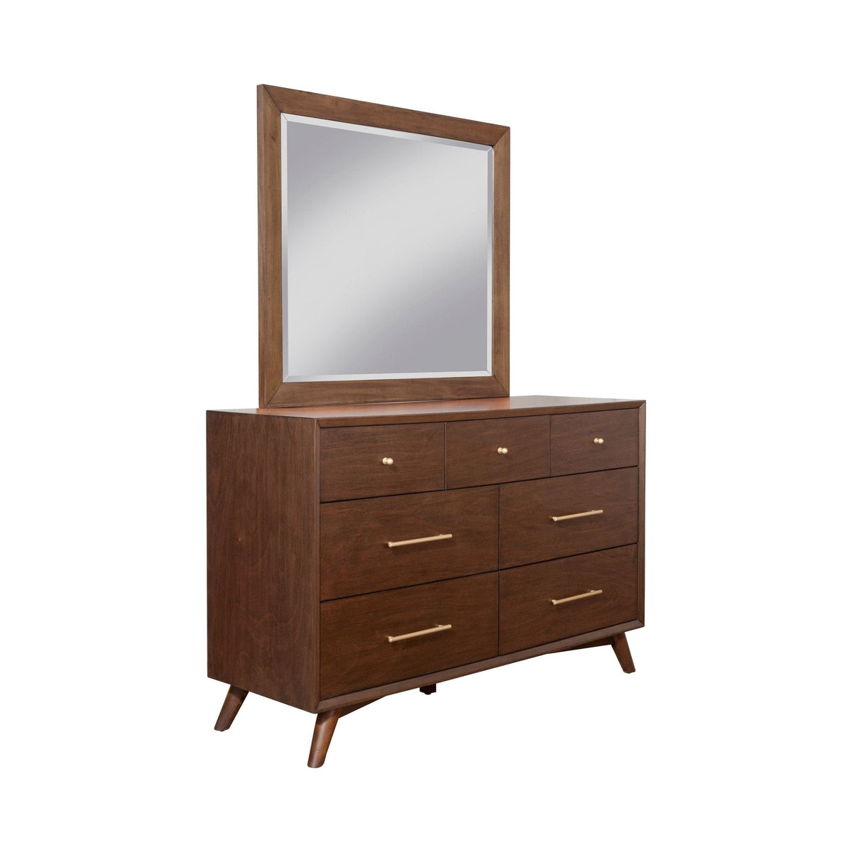 Flynn 7-Drawer Dresser with Felt-Lined Top Drawers, Walnut – view 12