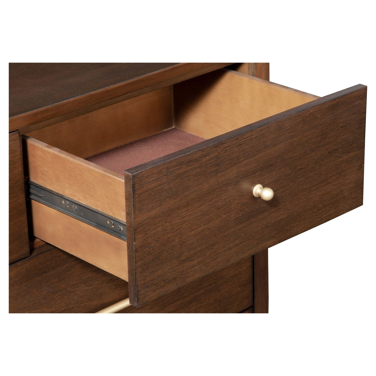 Flynn 7-Drawer Dresser with Felt-Lined Top Drawers, Walnut – view 7