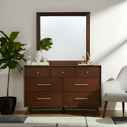 Flynn 7-Drawer Dresser with Felt-Lined Top Drawers, Walnut – view 11