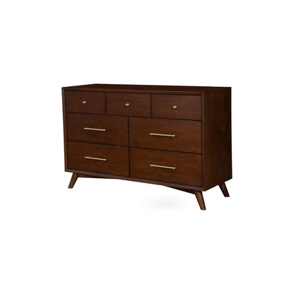 Flynn 7-Drawer Dresser with Felt-Lined Top Drawers, Walnut – view 5