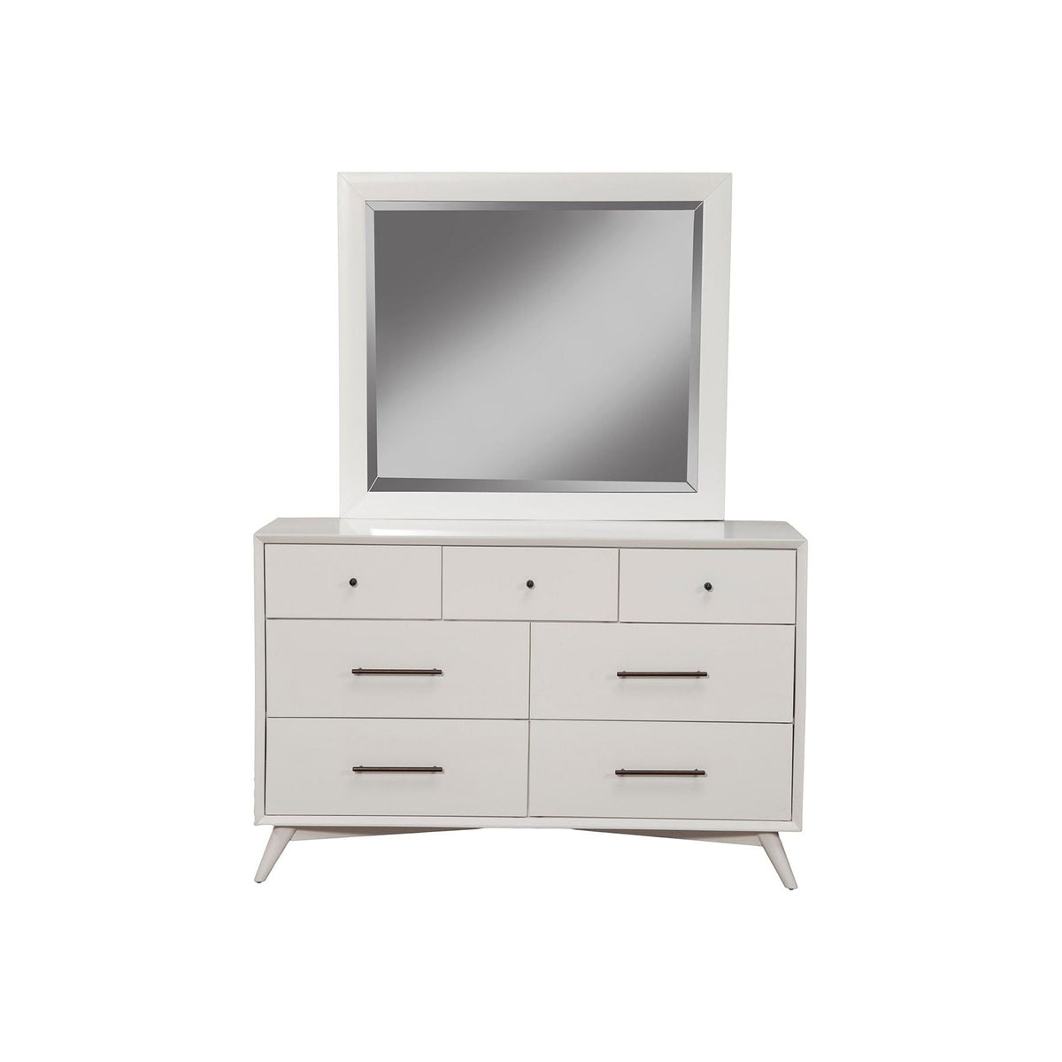 Flynn 7-Drawer Dresser with Felt-Lined Top Drawers, White – view 7
