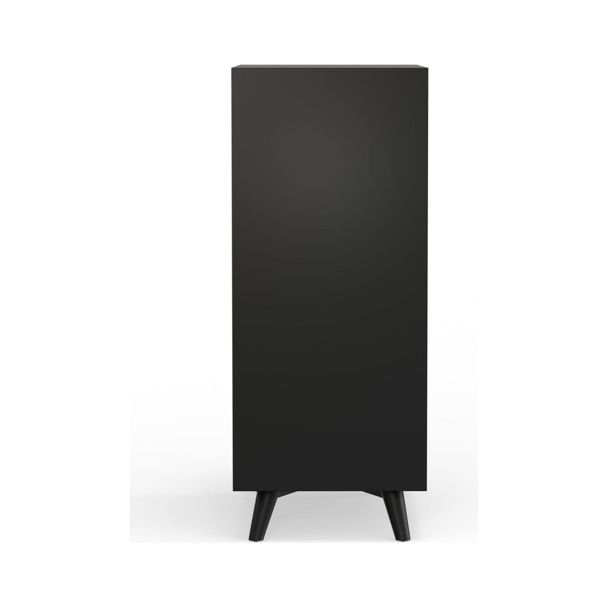Flynn Mid-Century Large Bar Cabinet with Wine Rack, Black – view 6