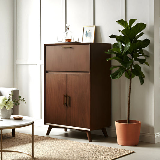 Walnut Bar Cabinet, Flynn Large