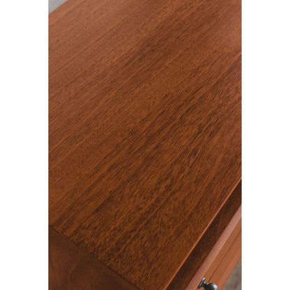 Flynn Large 3-Drawer Nightstand in Chestnut Mahogany – view 8