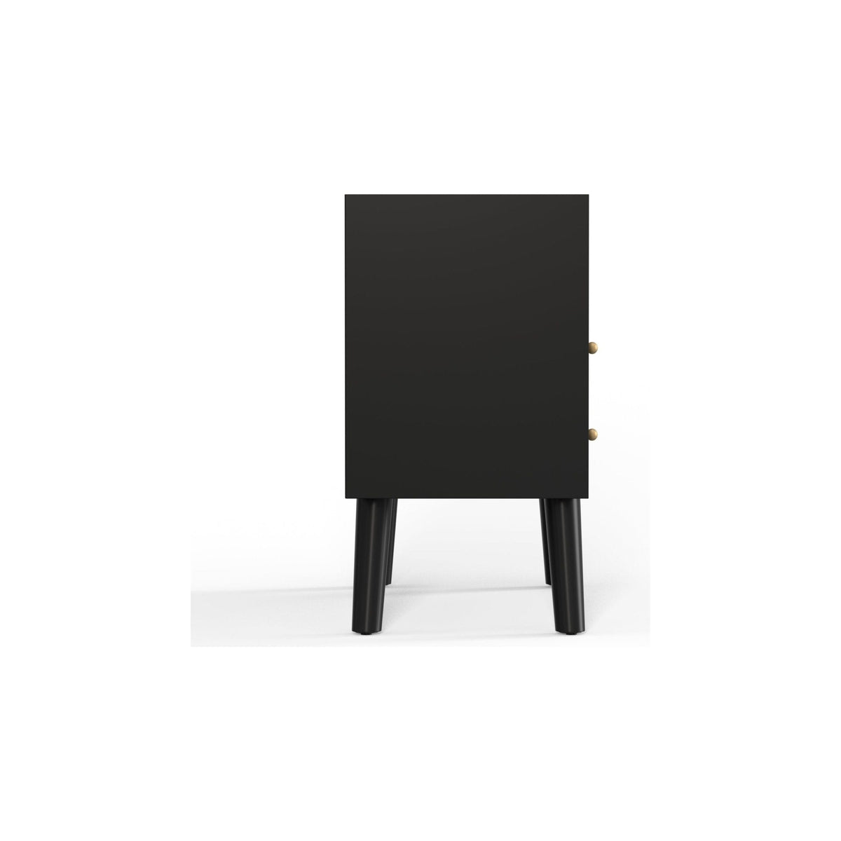 Flynn Large 3-Drawer Nightstand in Matte Black – view 6