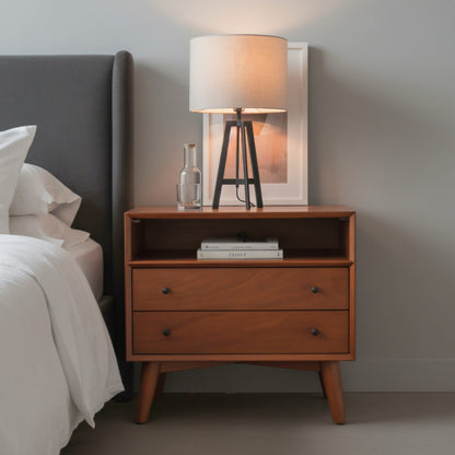 Flynn Large Nightstand, Chestnut