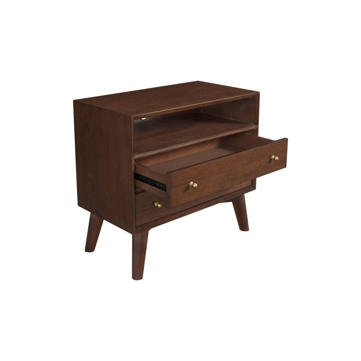Flynn Large 3-Drawer Nightstand in Espresso Walnut – view 6