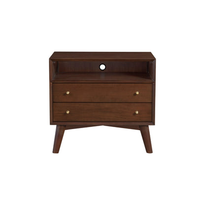 Flynn Large 3-Drawer Nightstand in Espresso Walnut – view 4