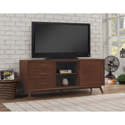 Flynn Large TV Console for TVs up to 75 Inches, Walnut – view 3