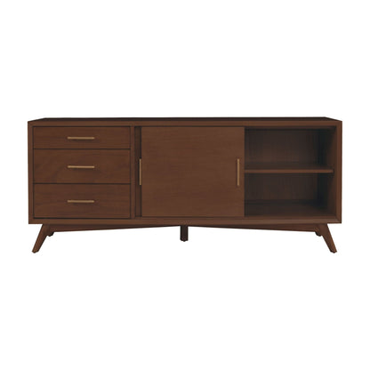 Flynn Large TV Console for TVs up to 75 Inches, Walnut – view 4