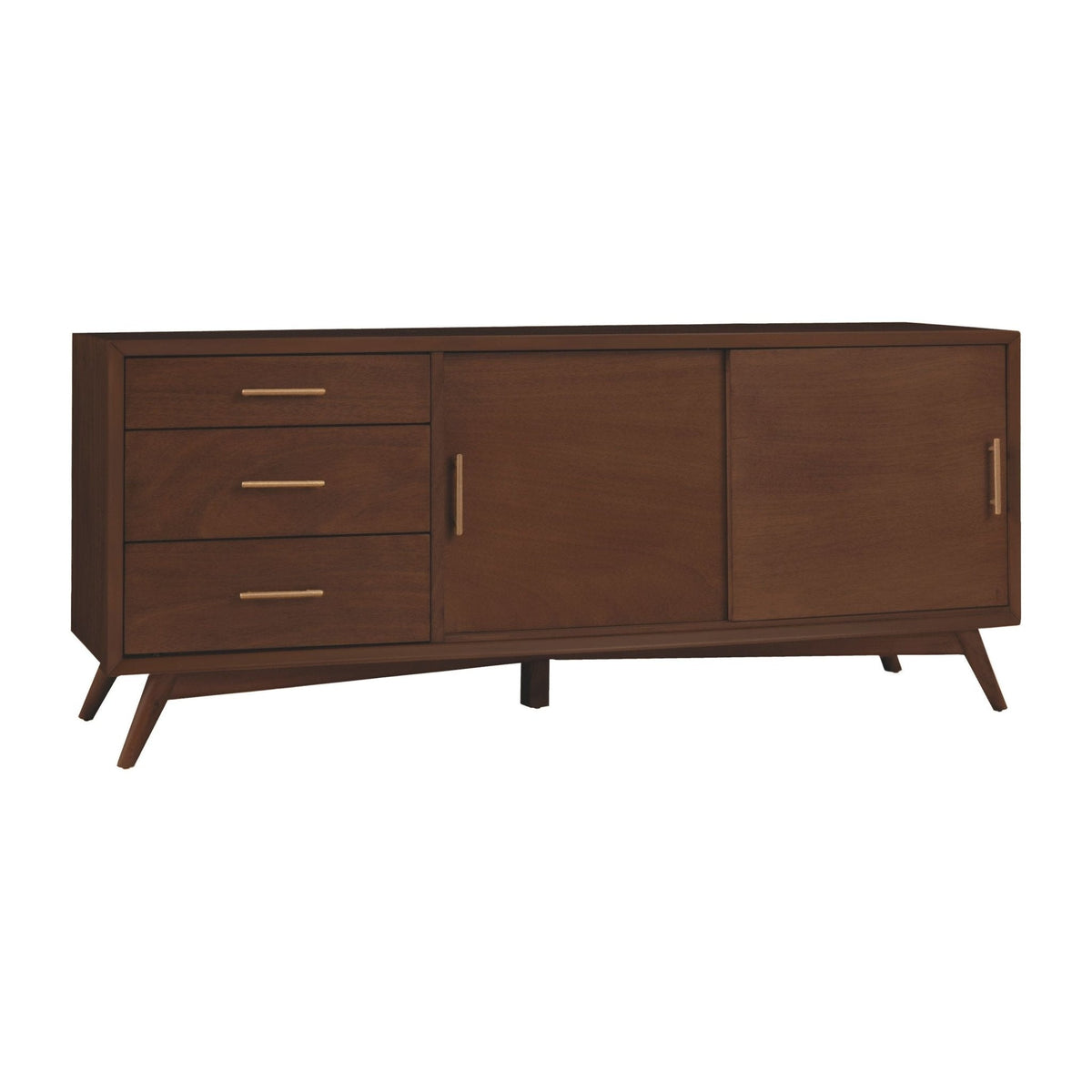Flynn Large TV Console for TVs up to 75 Inches, Walnut – view 8