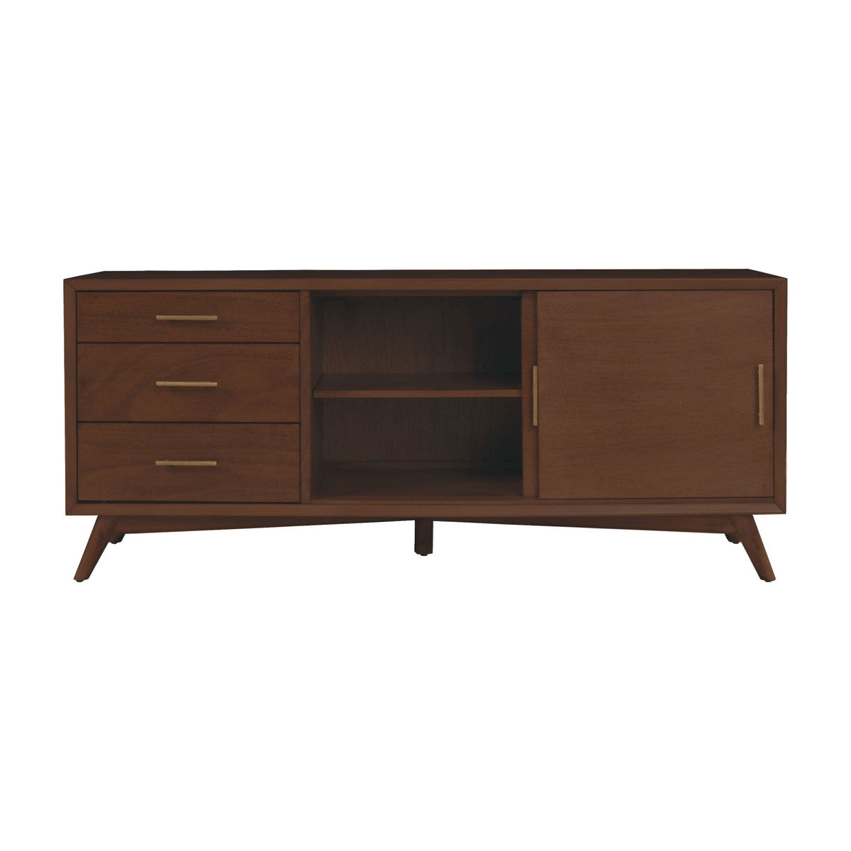 Flynn Large TV Console for TVs up to 75 Inches, Walnut – view 10