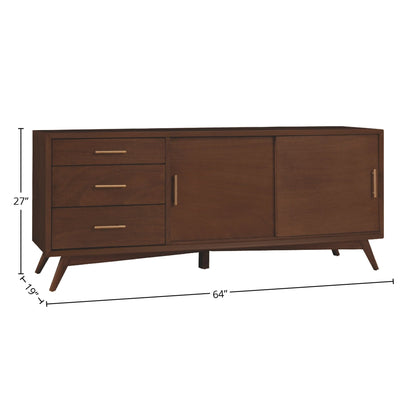 Flynn Large TV Console for TVs up to 75 Inches, Walnut – view 11