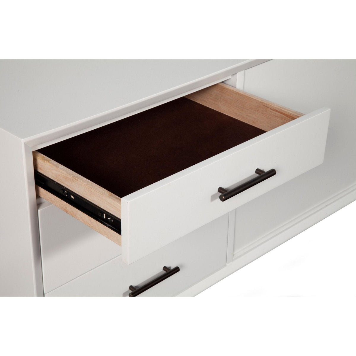Flynn Large TV Console for TVs up to 75 Inches, White – view 9
