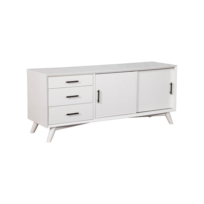Flynn Large TV Console for TVs up to 75 Inches, White – view 5