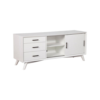 Flynn Large TV Console for TVs up to 75 Inches, White – view 6