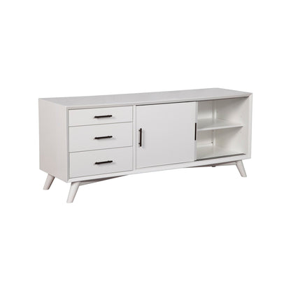 Flynn Large TV Console for TVs up to 75 Inches, White – view 7