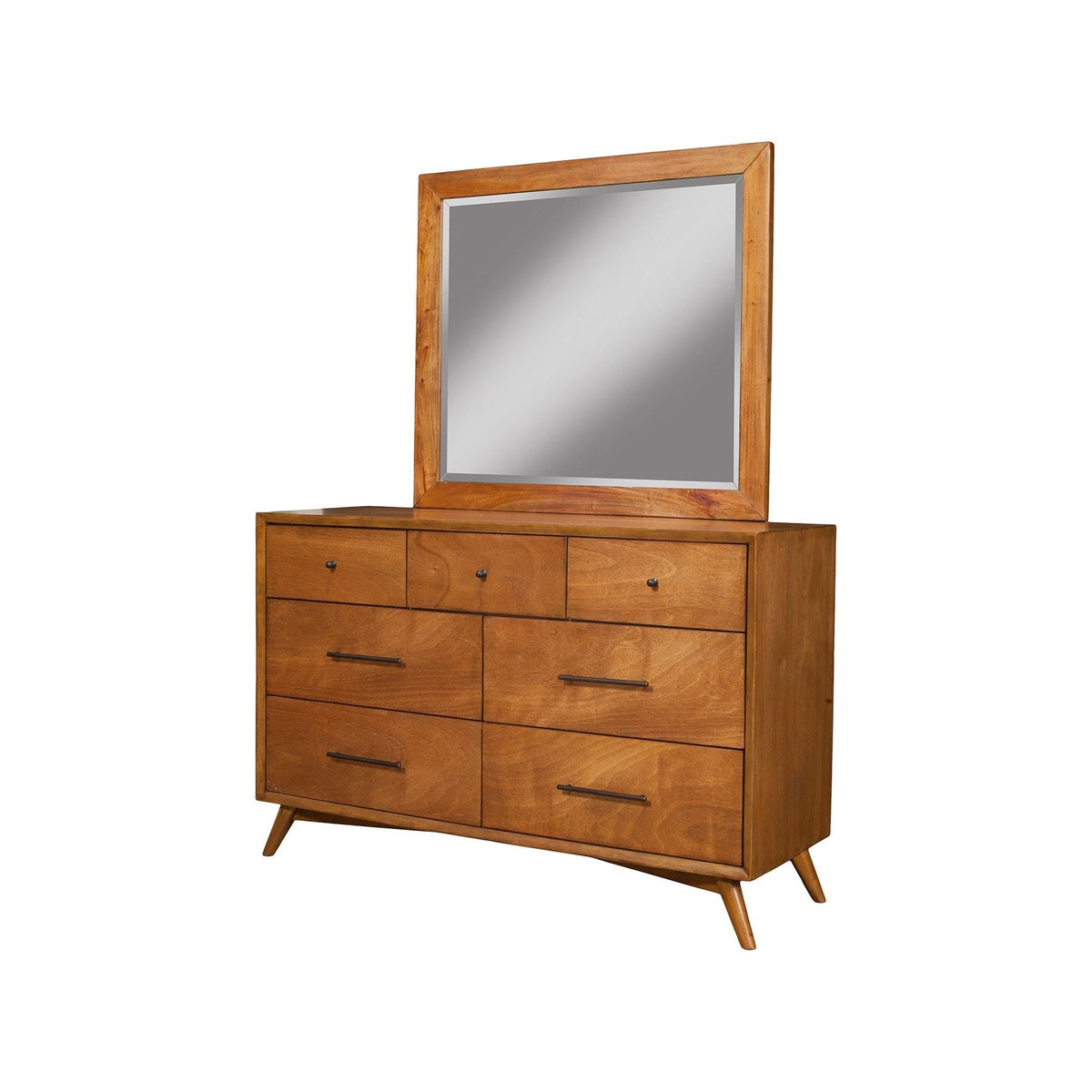 Solid Mahogany Flynn Dresser Mirror in Chestnut
