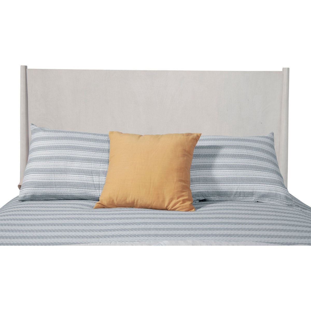 Flynn Panel Bed in Muted Gray with Sculpted Slat Headboard – view 5