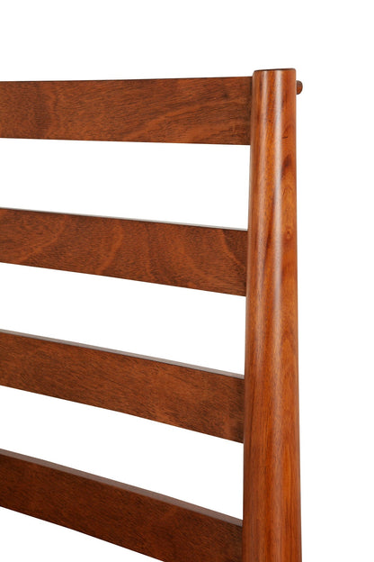 Flynn Retro Bed in Chestnut Solid Mahogany, Mid-Century Design – view 6