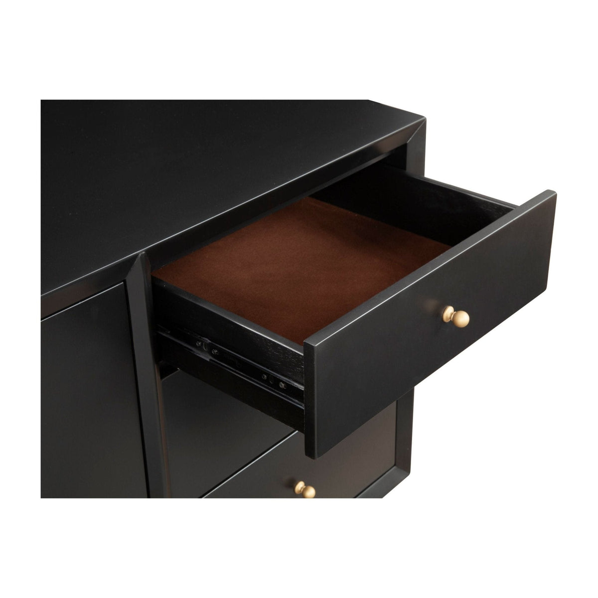 Flynn Mid-Century Modern Sideboard, Matte Black – view 7