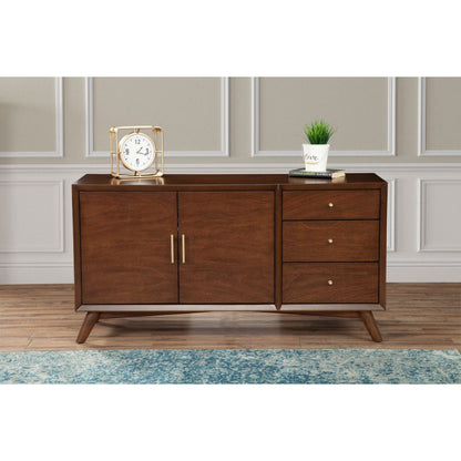 Flynn Mid-Century Modern Sideboard with Drawers, Walnut – view 2