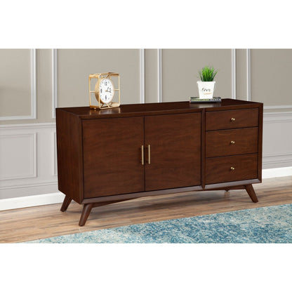 Walnut Flynn Sideboard: Storage with Cabinet Doors and Drawers